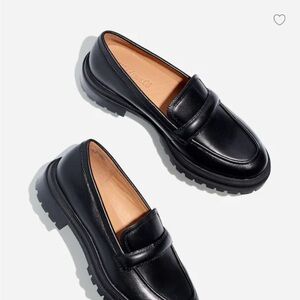 Madewell True Black Chunky Lugsole Loafers